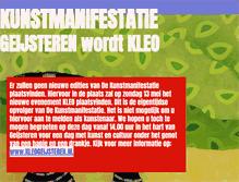 Tablet Screenshot of kunstmanifestatiegeijsteren.nl